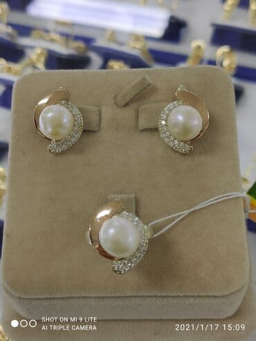 свадебные наборы ручной: Набор украшений, Проба 925, Женские, Новый — 3