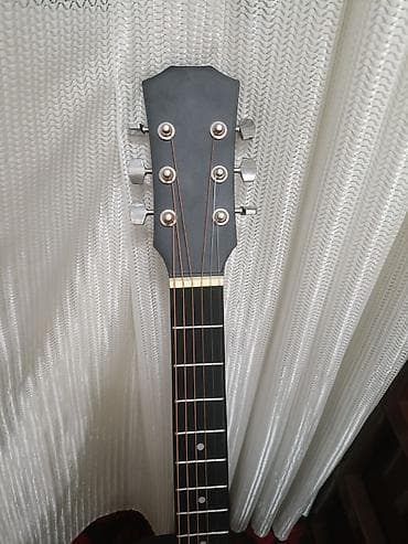 гитара epiphone: Акустическая гитара, форма дредноут с вырезом (cutaway), цвет — черный — 5