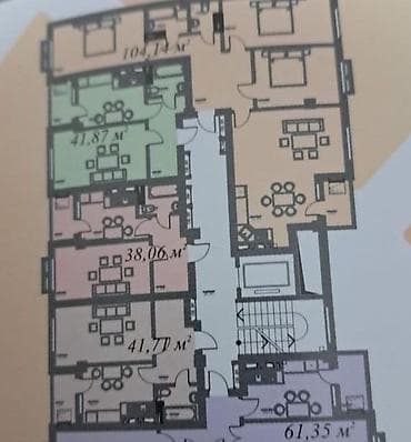 Продажа квартир: 1 комната, 38 м², Элитка, 8 этаж, Готовая ПСО (под самоотделку) — 2