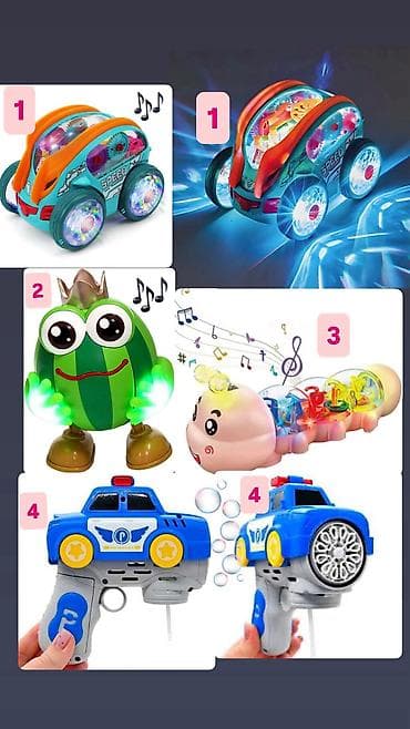 Автокресла: Все за 1000 сом одам Все функциональные игрушки работает Набор ярких — 2