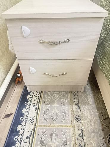 кровать с тумбами: Двуспальная кровать, Каркас без матраса, длина - 200 см — 2