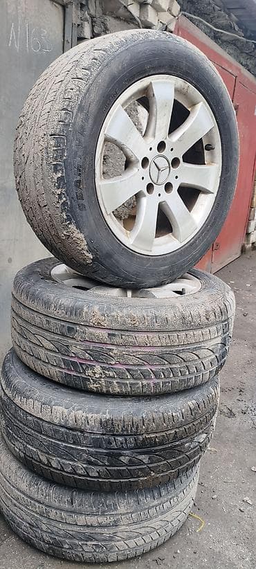 r16 mercedes: Колеса в сборе 225 / 55 / R 16, Лето, Б/у, Комплект, Легковые, Литые, отверстий - 5 — 3