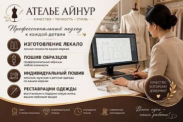 услуги закройщик: Индивидуальный пошив | Ателье — 1