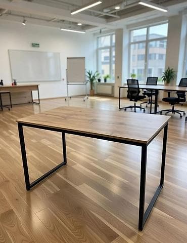 Офисные столы: Стильный, практичный офисный стол. ❗Надёжный металлический каркас- — 10