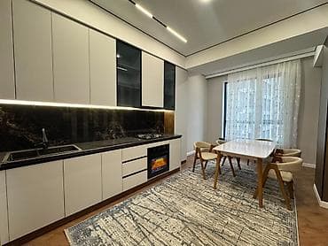 osh flat: 3 комнаты, 104 м², Асанбай мкр Элитка, 10 этаж, Дизайнерский ремонт — 2