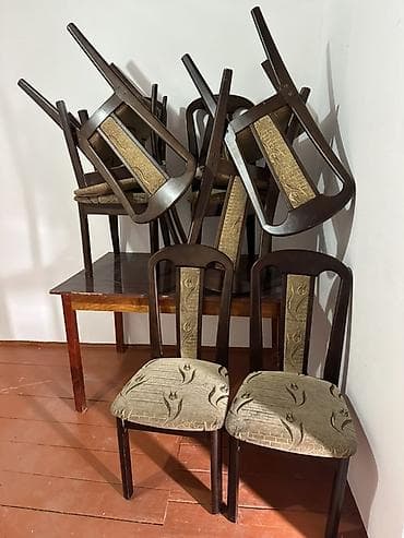 Стул для кухни, Дерево, цвет - Коричневый