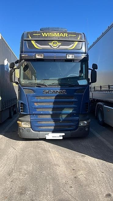 тракторный прицепы: Тягач, Scania, Тентованный — 1