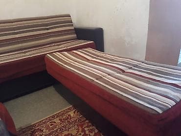 модульные диваны: Комплект мягкой мебели, Б/у, Самовывоз, цвет - Коричневый — 4