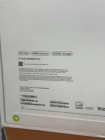 Ноутбуки Apple (MacBook): Ультрабук, Новый, Apple M4, ОЗУ, RAM: 16 ГБ, В рассрочку — 4