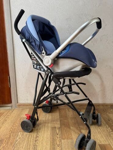бебизен йойо 2 коляска: Коляска, цвет - Голубой, Б/у — 5