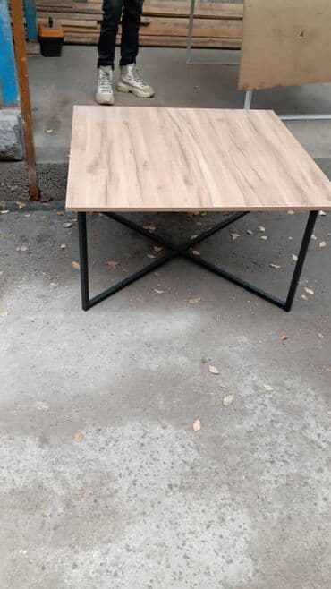 металлический стол: Журнальные столики металлокаркас столешница из ЛДСП длина 90см — 3