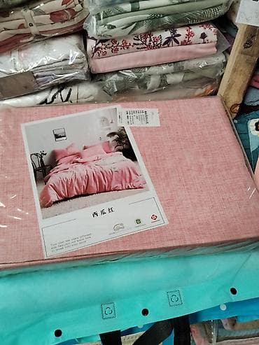 Комплект постельного белья «Арбузно-розовый» (棉麻简约 ins 风) - Материал