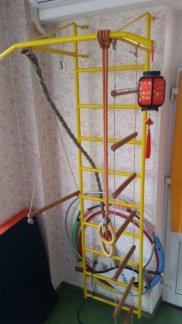 купить беговую дорожку в польше бу: Шведская стенка, в отличном состоянии! Размеры лестницы В:230см — 1