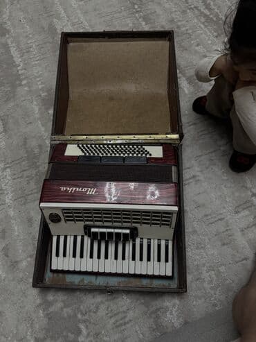 стойка микрафона: Аккордеон клавишный, корпус в красном перламутровом цвете — 2