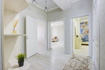 квартира на ночь бишкек количество мест 4: 2 комнаты, Душевая кабина, Постельное белье, Кондиционер — 17