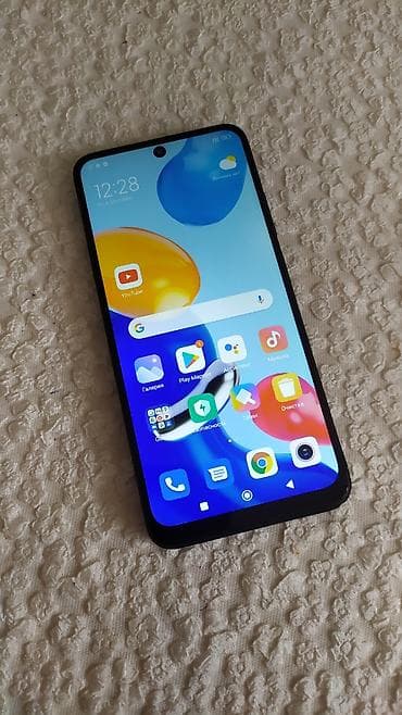 xiaomi 12: Redmi, Redmi Note 11, Б/у, 128 ГБ, цвет - Черный, 2 SIM — 1