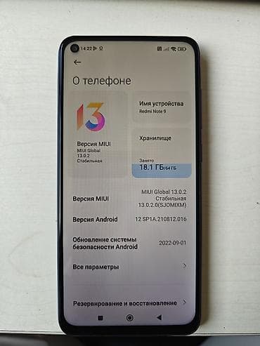 xiaomi redmi not 9: Смартфон Xiaomi Redmi Note 9 (модель M2003J15SG), цвет тёмно‑синий — 1