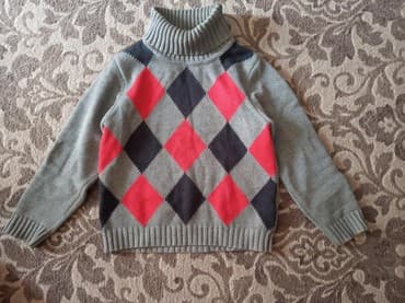 кофта на запах: Свитер на мальчика 4-5 лет в хорошем состоянии очень теплый — 1
