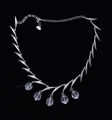украшения с национальными узорами: Изящное вечернее колье с горным хрусталём, не темнеет. Производство — 3
