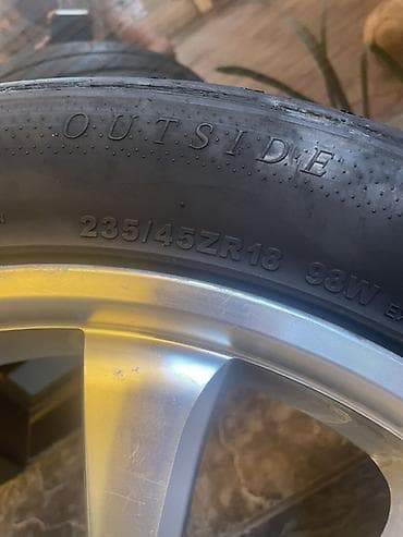 покрышки на 16: Литой диск Bahnsport с шиной 235/45 ZR18 - Бренд диска: Bahnsport — 4