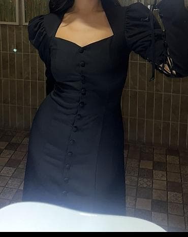 платья вечерняя: Вечернее платье, А-силуэт, С рукавами, M — 5