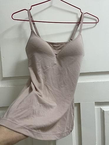 белые: Топ-бра с чашками GU, размер M - Цвет: нюд/пудрово-бежевый - Форма — 1