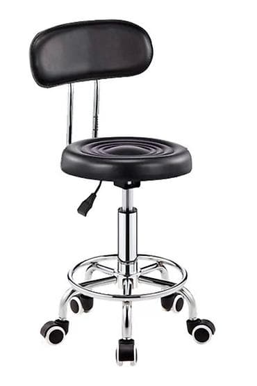 стулчики: Стул-табурет на колесиках с регулируемой спинкой - Тип: рабочий — 1