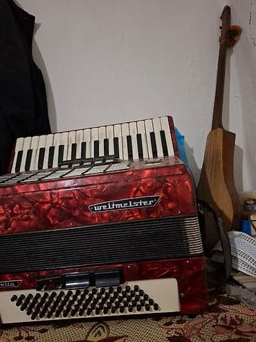 Музыкальные инструменты: Аккордеон «Астра» (клавишный) - Корпус с красной перламутровой — 2