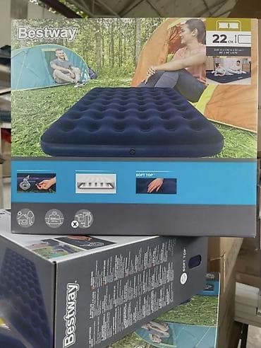 нодом: Надувной матрас, Двуспальный, Bestway, длина - 203 см — 1