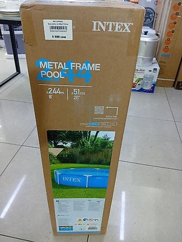пруд для рыбы: Каркасный бассейн INTEX Metal Frame Pool 2.44 × 0.51 м - Тип — 1