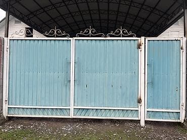 Металлические распашные ворота для частного участка/гаража. -