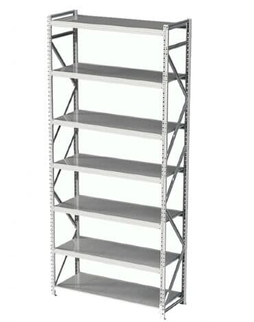 с полкой: Стелажи металлические в наличии и на заказ.Для складских помещений — 1