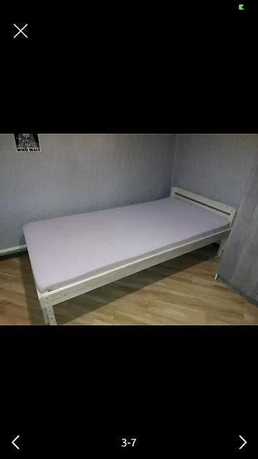 Эмерек: Бир кишилик керебет, Каркассыз матрас, узуну - 190 см — 2