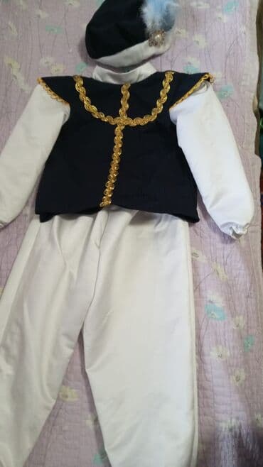 военные формы: Детский карнавальный костюм Пажа/Мушкетёра в серебристо-голубых тонах — 4