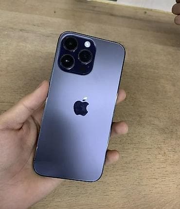 pro max: IPhone 14 Pro Max, Б/у, 256 ГБ, Deep Purple, Зарядное устройство, Защитное стекло, Чехол, 87 % — 1