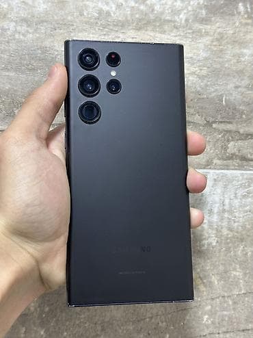 самсунг 31а: Samsung Galaxy S22 Ultra, Б/у, 256 ГБ, цвет - Черный, 2 SIM, eSIM — 1