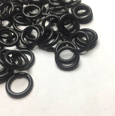 уплотнитель дверей: Уплотнительное кольцо из черного фторкаучука, внутренний диаметр — 1