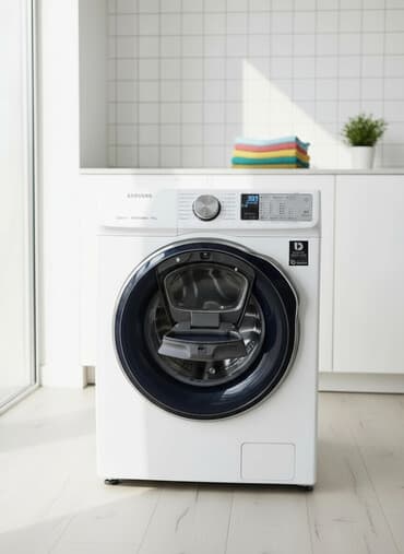 неделю: Стиральная машина Samsung, Б/у, Автомат, До 9 кг, Полноразмерная — 1