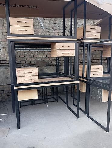 Офис эмереги: Кеңсе үчүн үстөл, Жаңы, Жөндөлбөй турган, түсү - Кара, Тик бурчтуу lalafo.kg да — 7 Офис эмереги: Кеңсе үчүн үстөл, Жаңы, Жөндөлбөй турган, түсү - Кара, Тик бурчтуу — 7