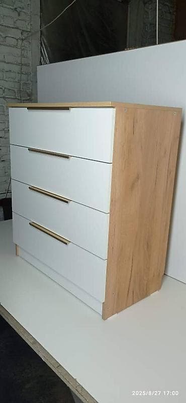 комод дешево купить: Комод для одежды, Без зеркала, ЛДСП, цвет - Серый, Платная доставка — 2