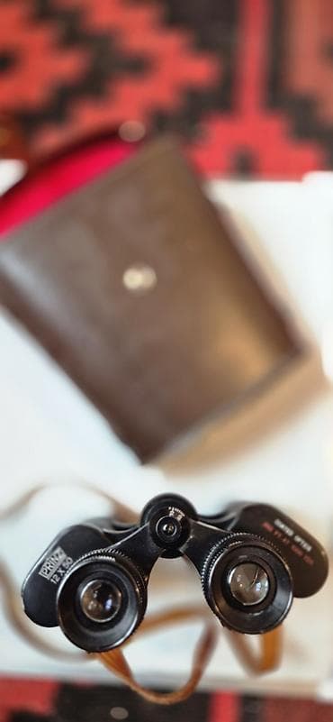 Бинокли: Бинокль с кожаным футляром - Классическая Porro‑схема, центральная — 6