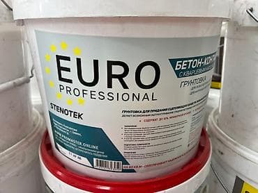 Изоляционные материалы: Грунтовка "Бетон-контакт" Euro Professional Stenotek в пластиковом — 1