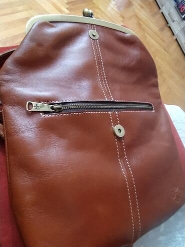 Атайын кийим: Новая кожаная сумка фирменная с Америки,на поцелуйчиках можно носить — 10