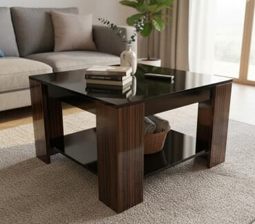 столы мебель: Продаю журнальный / кофейный столик, размером 80.5*60.5* высота 58см — 1