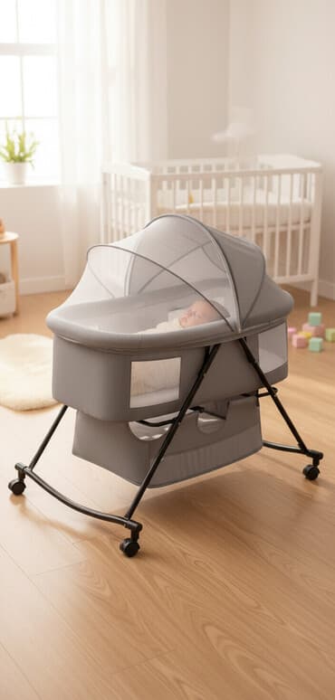 советский шкаф для посуды: Детская люлька-кроватка с дугой и москитной сеткой - Назначение — 1