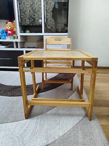 сумка для переноски детей chicco: Стульчик для кормления, Б/у, Другой бренд, Дерево, Трансформер, цвет - Коричневый, Самовывоз — 3