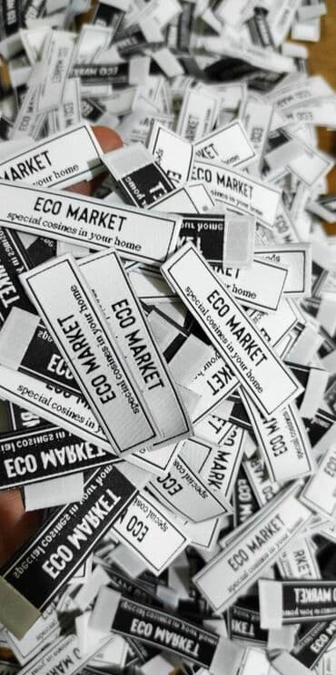 вышивка вишивка вышывка вишывка вышивалка вышивальная вышывалная вышивалный вышивальный вышывалка вышивальный вышивалный вышивальная: Жаккардовые этикетки, и основа и логотип вышиваются нитями, главное — 6