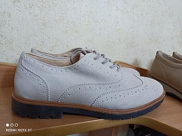 lining flex: Женские туфли из нубука, 2 пары (светлые оттенки беж/серо-беж). Пара — 3