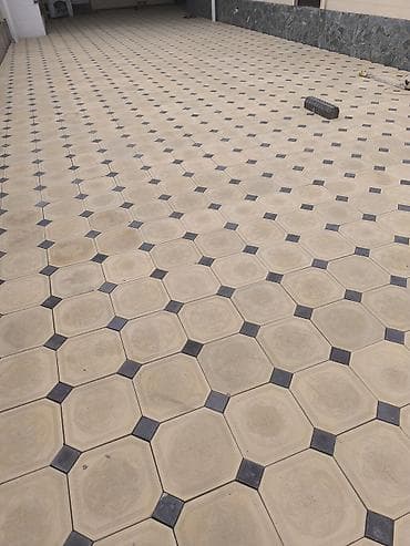 сетка мелкая: Тротуарная плитка «Октагон» с вставками - Тип: модульная бетонная — 3