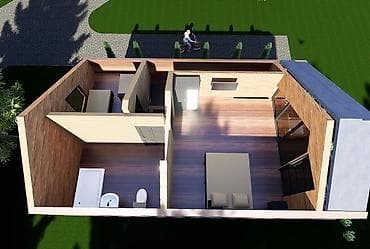 нижний чуй: Современный двухэтажный дом-шале с панорамным остеклением и террасами — 9